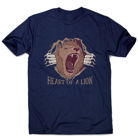 Heart of a lion men's t-shirt - Graphic Gear