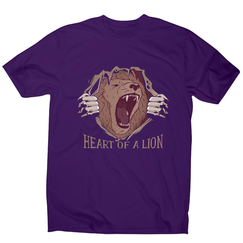 Heart of a lion men's t-shirt - Graphic Gear