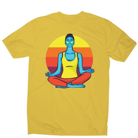 Colorful yoga woman men's t-shirt - Graphic Gear