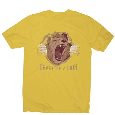 Heart of a lion men's t-shirt - Graphic Gear