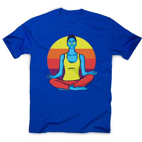 Colorful yoga woman men's t-shirt - Graphic Gear