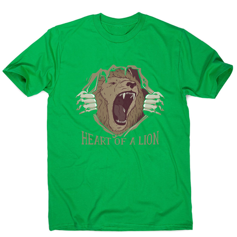Heart of a lion men's t-shirt - Graphic Gear