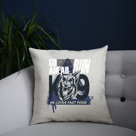 Police dog quote cushion cover pillowcase linen home decor - Graphic Gear