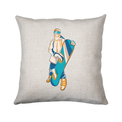 Snowboarder sport cushion cover pillowcase linen home decor - Graphic Gear