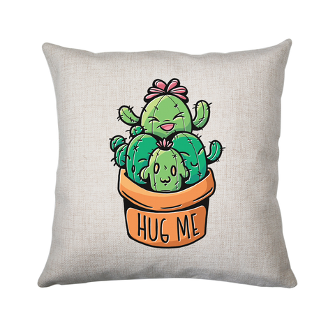 Cacti hug cushion cover pillowcase linen home decor - Graphic Gear