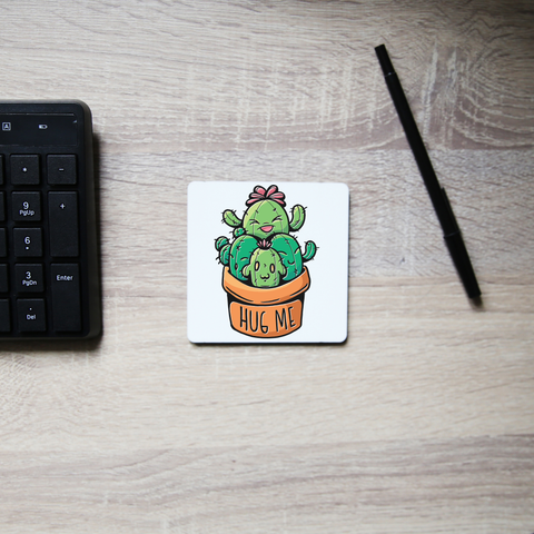 Cacti hug coaster drink mat - Graphic Gear
