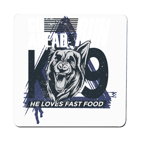 Police dog quote coaster drink mat - Graphic Gear