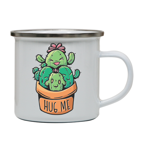 Cacti hug enamel camping mug outdoor cup colors - Graphic Gear