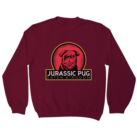 Jurassic pug sweatshirt - Graphic Gear