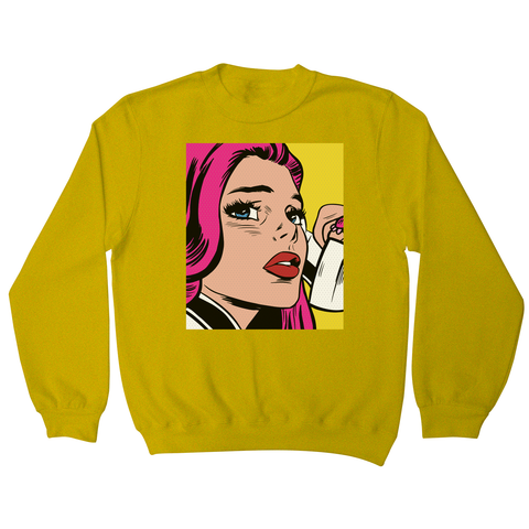 Pop art girl sweatshirt - Graphic Gear