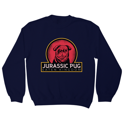 Jurassic pug sweatshirt - Graphic Gear
