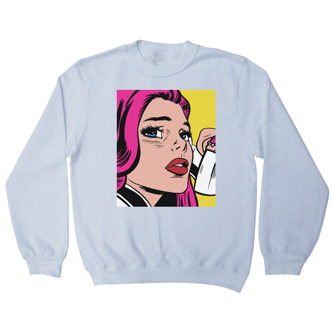 Pop art girl sweatshirt - Graphic Gear