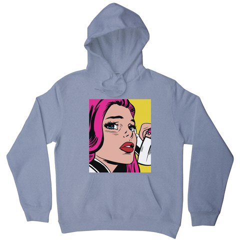 Pop art girl hoodie - Graphic Gear
