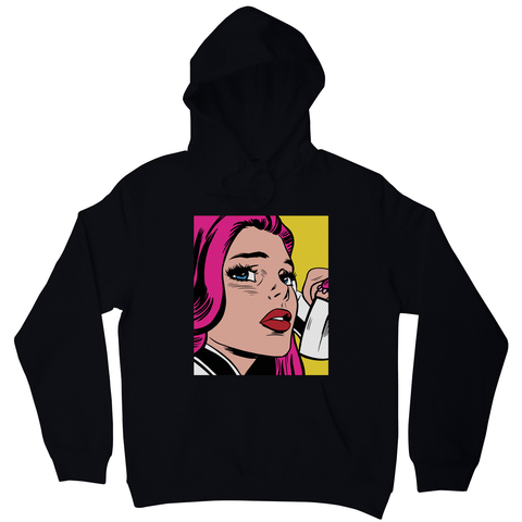 Pop art girl hoodie - Graphic Gear