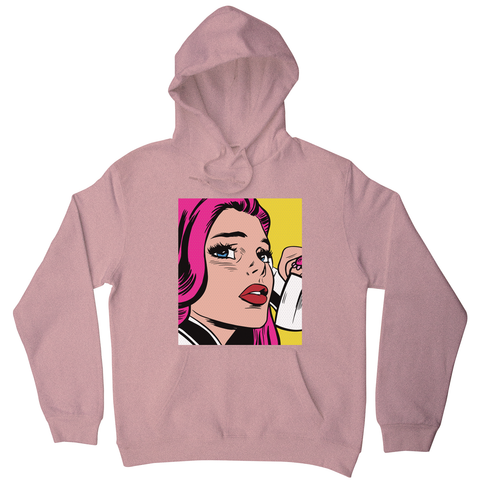 Pop art girl hoodie - Graphic Gear