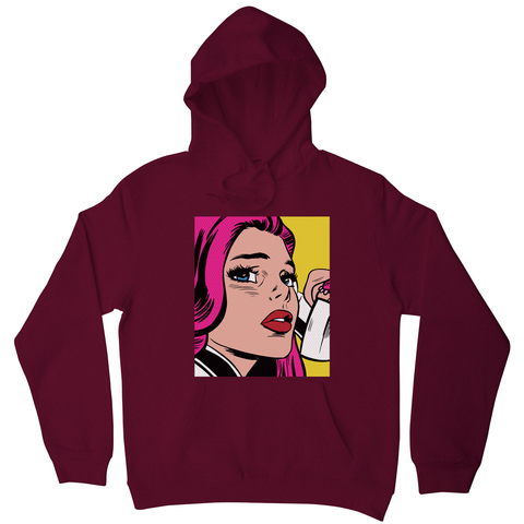 Pop art girl hoodie - Graphic Gear