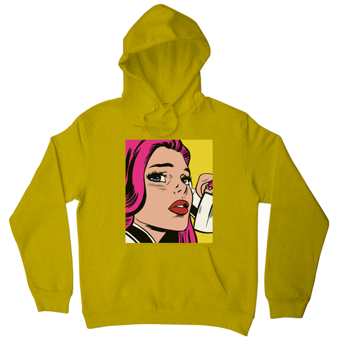 Pop art girl hoodie - Graphic Gear