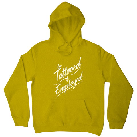 Tattoed quote hoodie - Graphic Gear