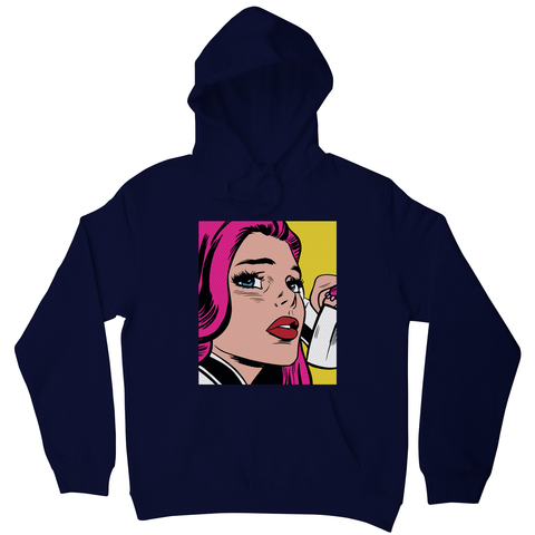 Pop art girl hoodie - Graphic Gear