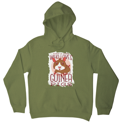 Girl love guinea pigs hoodie - Graphic Gear