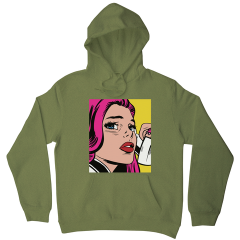 Pop art girl hoodie - Graphic Gear
