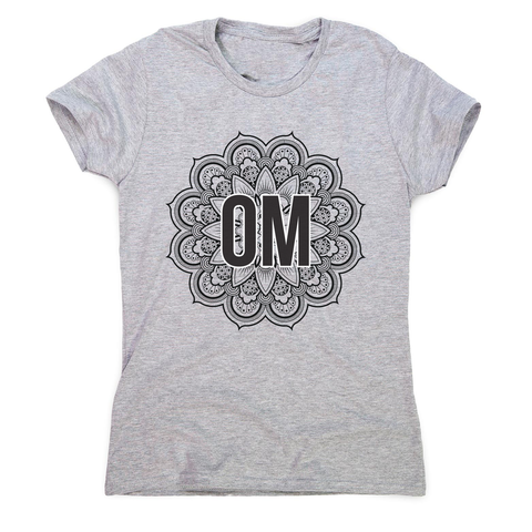 Mandala om ornamental floral women's t-shirt - Graphic Gear