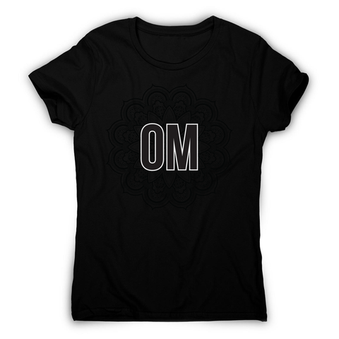 Mandala om ornamental floral women's t-shirt - Graphic Gear