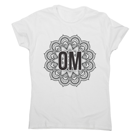 Mandala om ornamental floral women's t-shirt - Graphic Gear