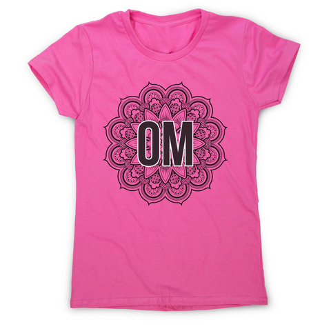 Mandala om ornamental floral women's t-shirt - Graphic Gear
