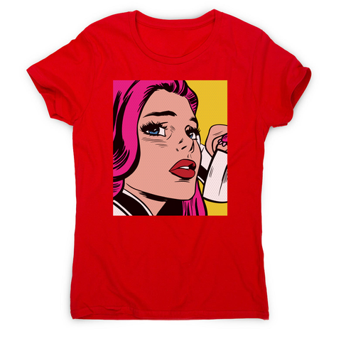 Pop art girl women's t-shirt - Graphic Gear