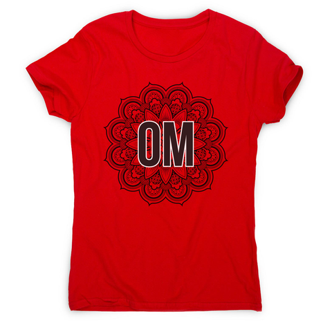 Mandala om ornamental floral women's t-shirt - Graphic Gear