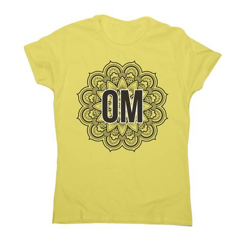 Mandala om ornamental floral women's t-shirt - Graphic Gear