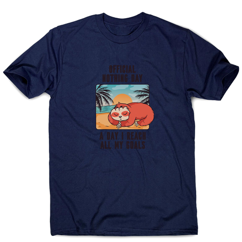 Sloth nothing day men's t-shirt - Graphic Gear