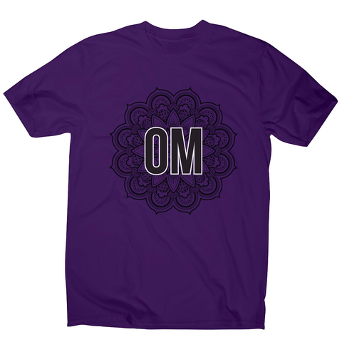 Mandala om ornamental floral men's t-shirt - Graphic Gear