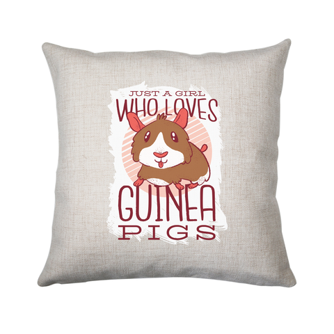 Girl love guinea pigs cushion cover pillowcase linen home decor - Graphic Gear