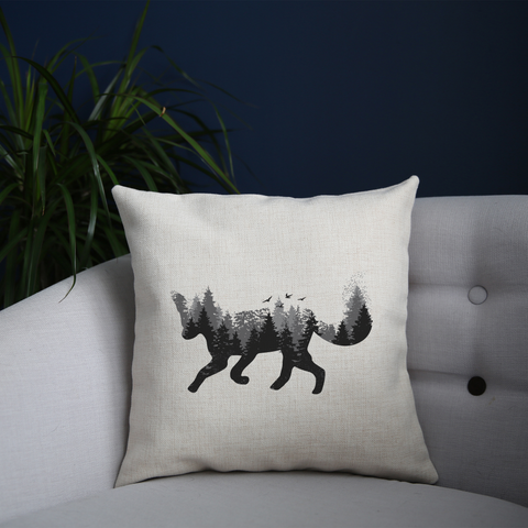 Forest fox animal cushion cover pillowcase linen home decor - Graphic Gear