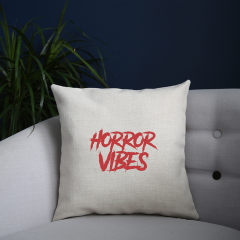 Horror vibes cushion cover pillowcase linen home decor - Graphic Gear