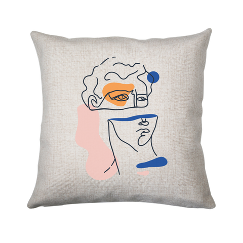 Abstract David head cushion cover pillowcase linen home decor - Graphic Gear