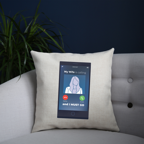 Wife calling cushion cover pillowcase linen home decor - Graphic Gear