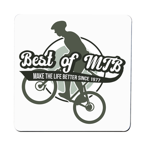 Mountain bike quote coaster drink mat - Graphic Gear