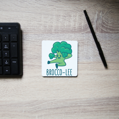 Broccolee funny coaster drink mat - Graphic Gear