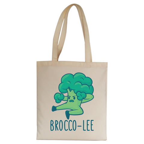 Broccolee funny tote bag canvas shopping - Graphic Gear