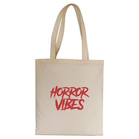 Horror vibes tote bag canvas shopping - Graphic Gear