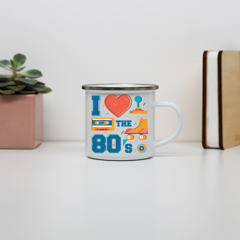 Love the 80's enamel camping mug outdoor cup colors - Graphic Gear