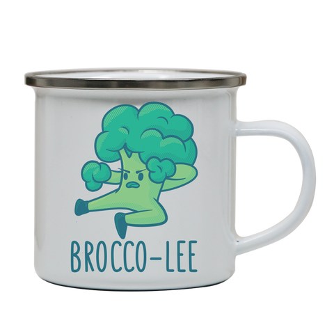 Broccolee funny enamel camping mug outdoor cup colors - Graphic Gear