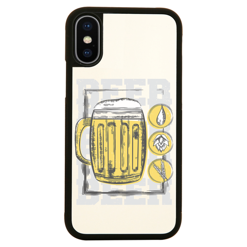 Beer glass drinking iPhone case cover 11 11Pro Max XS XR X - Graphic Gear