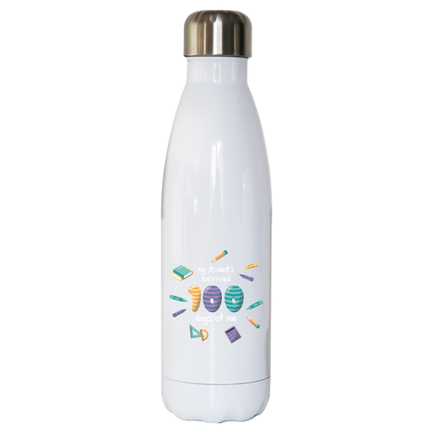 School teacher quote water bottle stainless steel reusable - Graphic Gear
