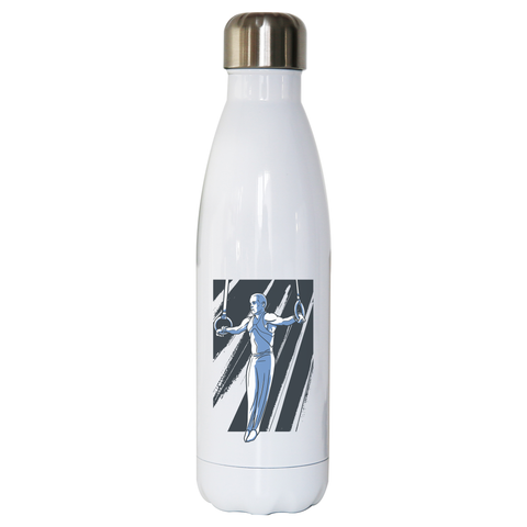 Iron cross gymnast water bottle stainless steel reusable - Graphic Gear
