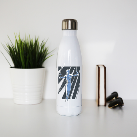 Iron cross gymnast water bottle stainless steel reusable - Graphic Gear