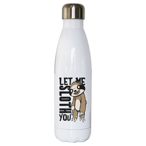 Creepy sloth water bottle stainless steel reusable - Graphic Gear